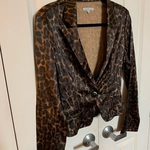 Leopard Print Blazer
